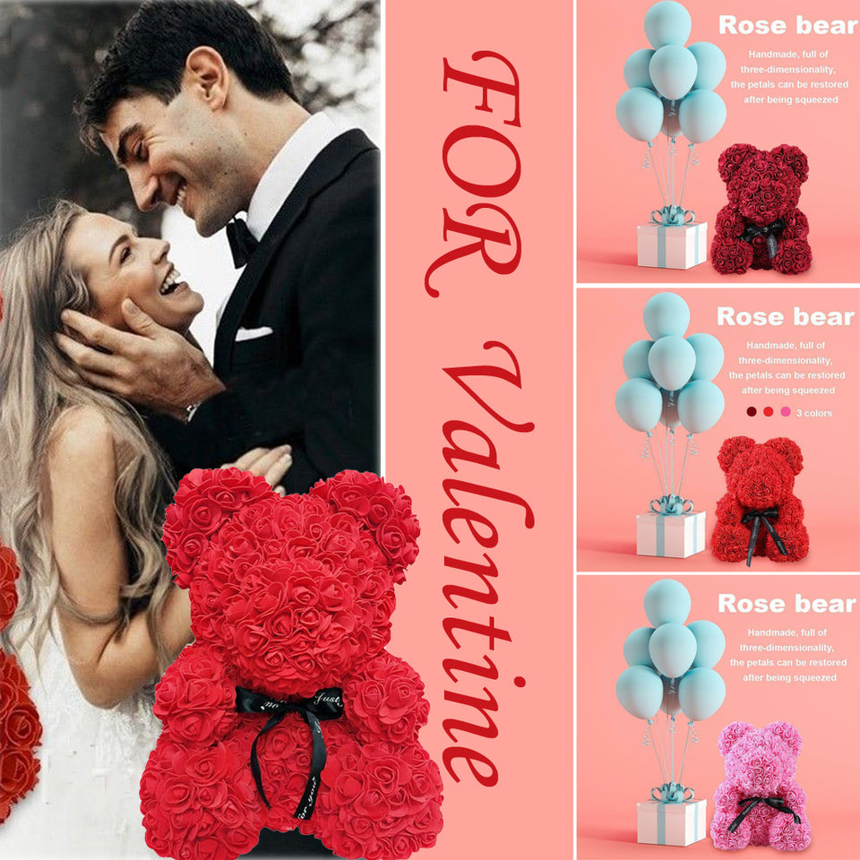 "Love you" Rose Bear
