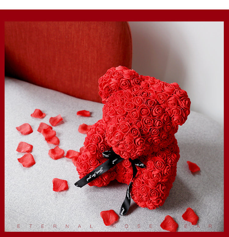 "Love you" Rose Bear